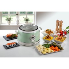 Ariete Vintage Rice Cooker - 35L Slow Cooker 700W Green | Perfect for Delicious Meals!
